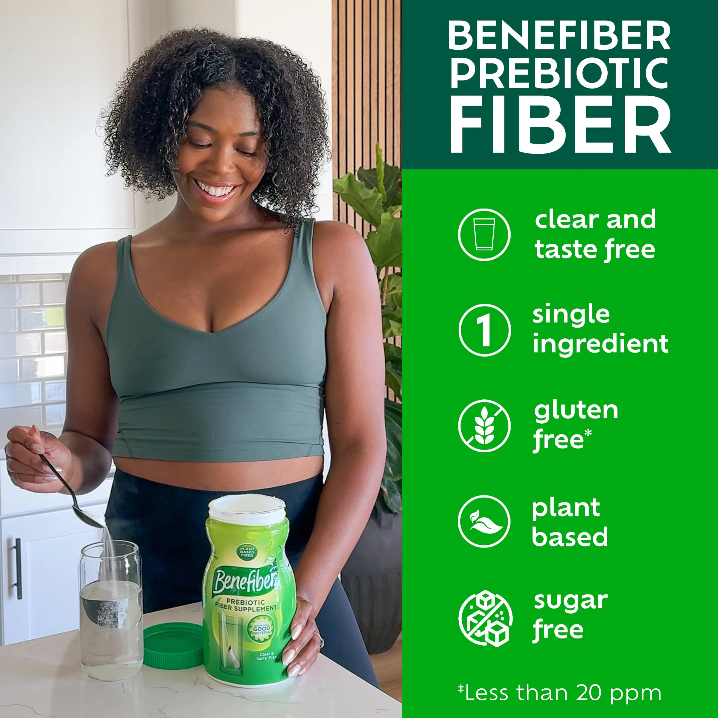 Benefiber Daily Prebiotic Fiber Supplement Powder for Digestive Health, Unflavored -124 Teaspoons (8.7 Ounces) - Image 10