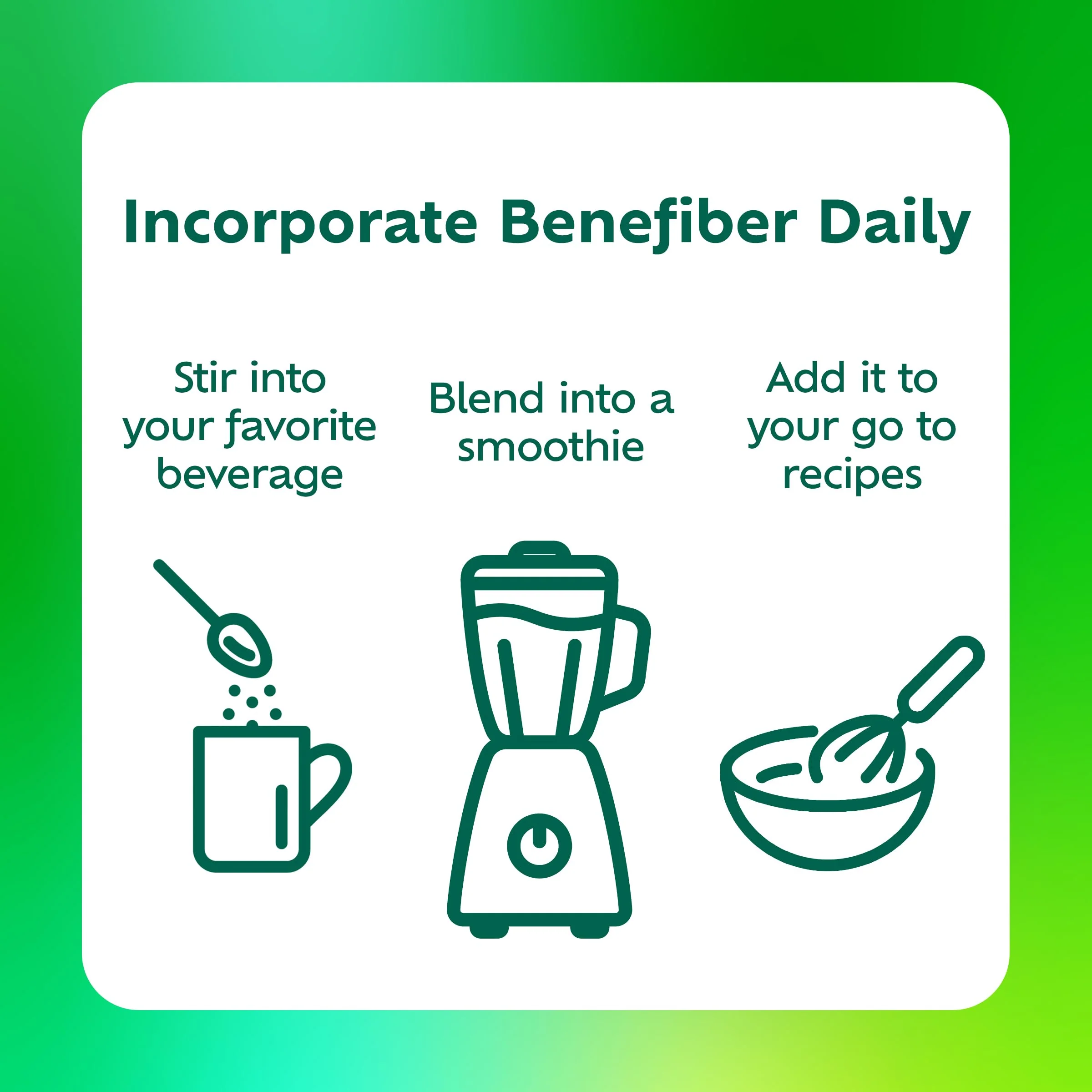 Benefiber Daily Prebiotic Fiber Supplement Powder for Digestive Health, Unflavored -124 Teaspoons (8.7 Ounces) - Image 14