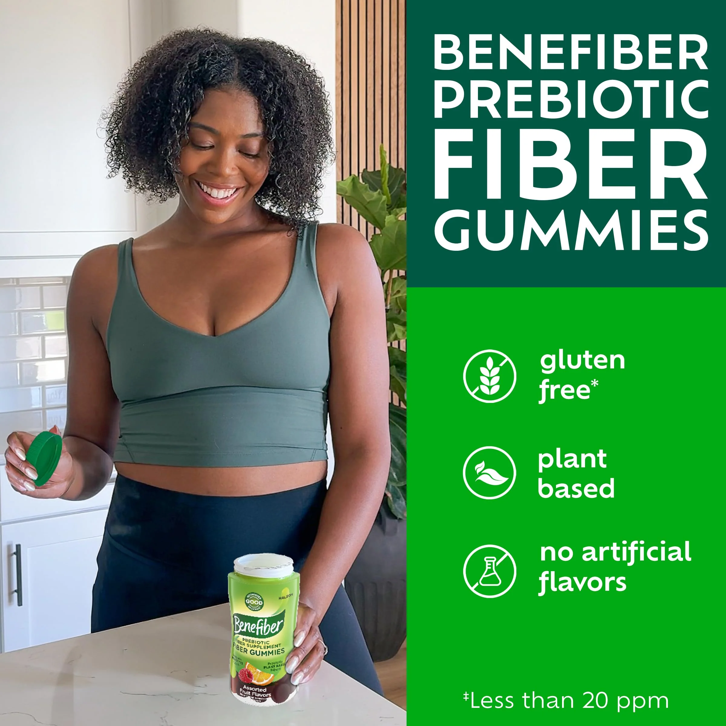 Benefiber Prebiotic Fiber Supplement Gummies for Digestive Health, Assorted Fruit Flavor - 81 Count - Image 11