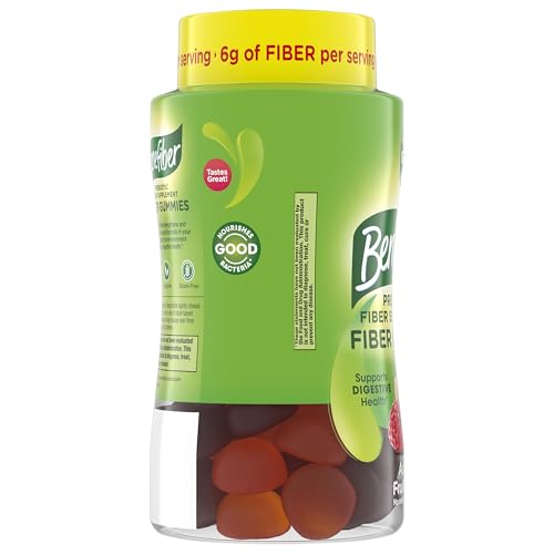 Benefiber Prebiotic Fiber Supplement Gummies for Digestive Health, Assorted Fruit Flavor - 81 Count - Image 6