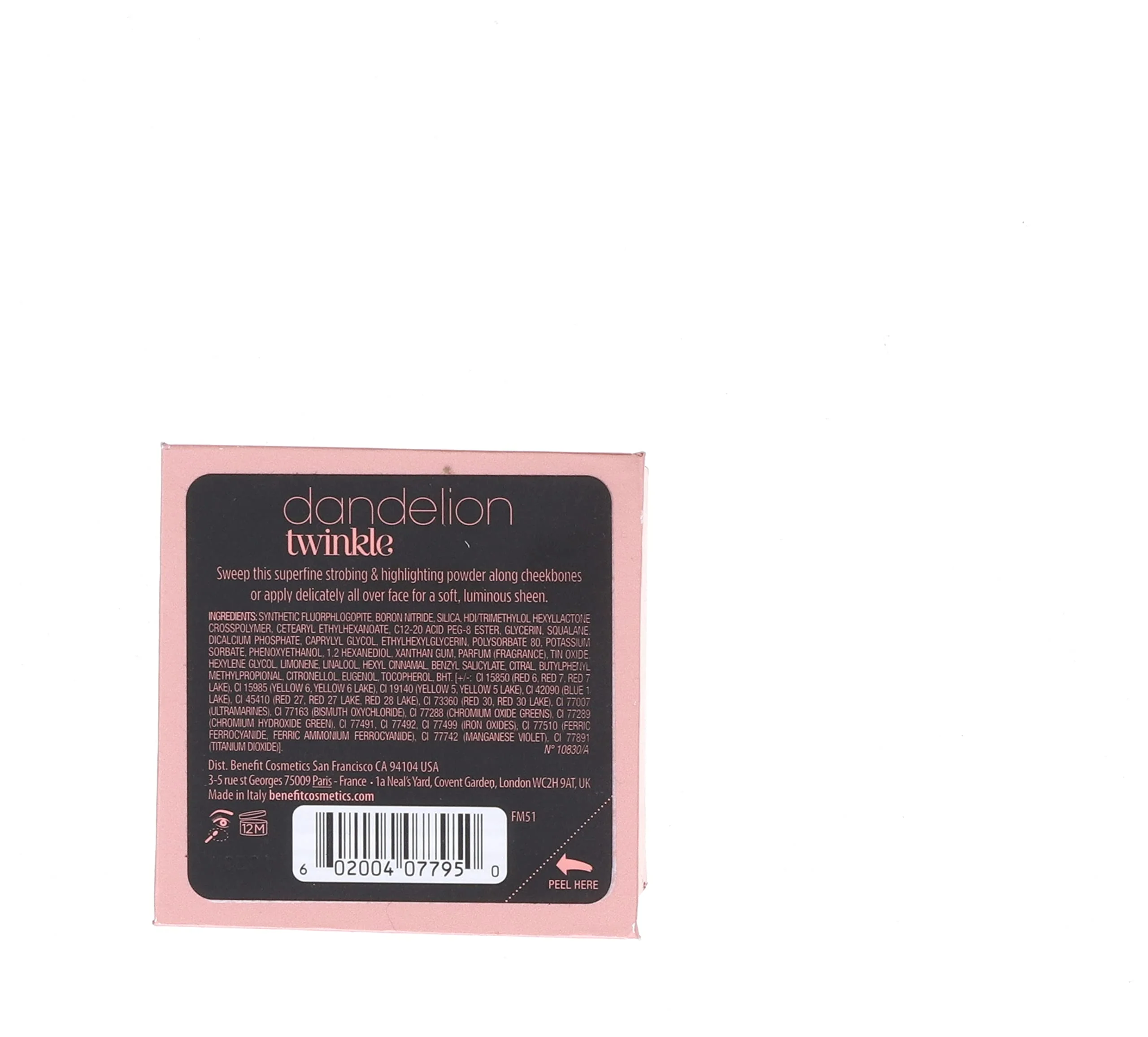 Benefit Cosmetics Dandelion Twinkle Nude Pink Powder Highlighter & Luminizer 0.1 OZ - Image 4