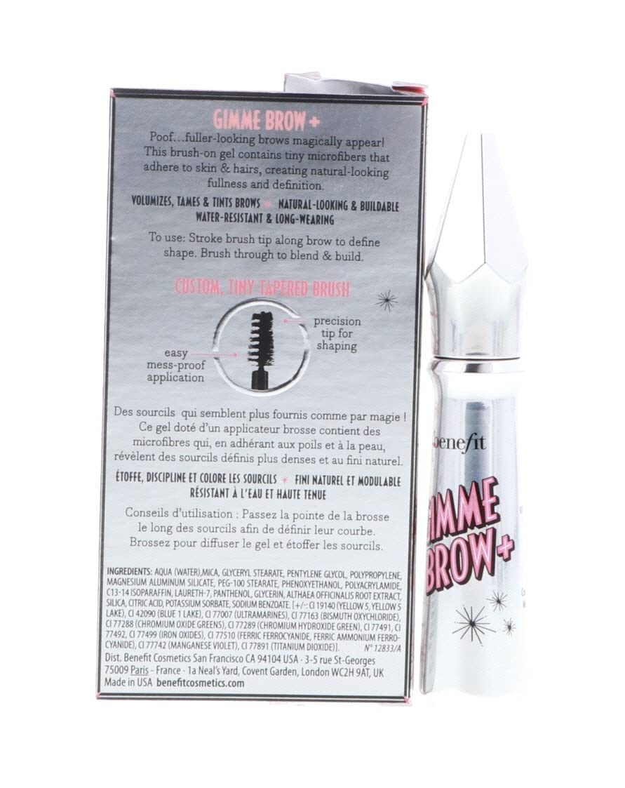 Benefit Gimme Brow + Volumizing Eyebrow Fiber Gel Bundle (Neutral Light Brown, 0.1oz, 2-Pack) (2 Items) - Image 7