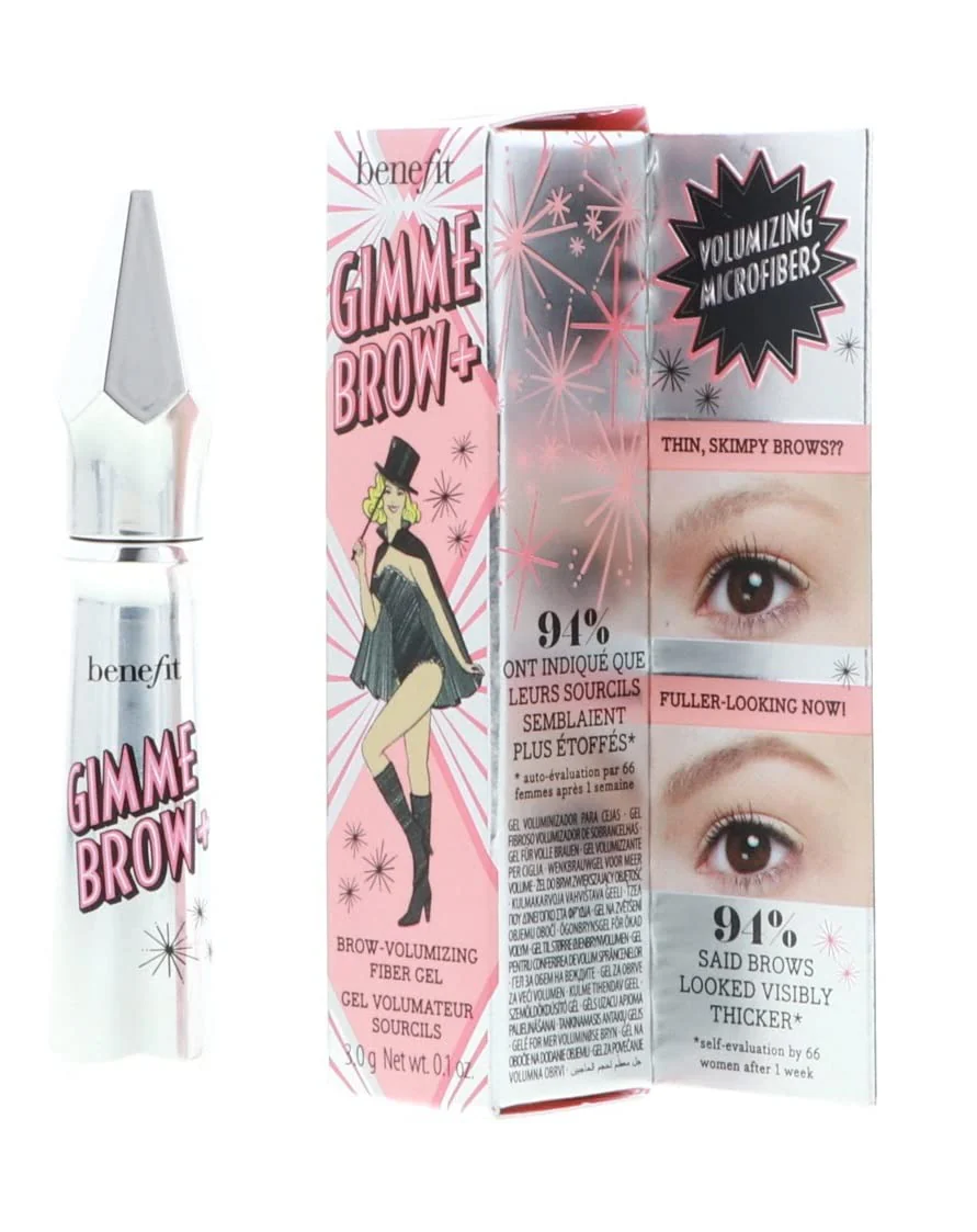 Benefit Gimme Brow + Volumizing Eyebrow Fiber Gel Bundle (Neutral Light Brown, 0.1oz, 2-Pack) (2 Items) - Image 8