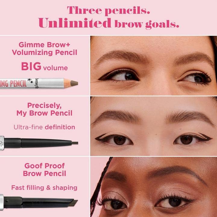 Benefit Gimme Brow+ Volumizing Pencil #05 Warm Black Brown 0.042 Ounce - Image 3