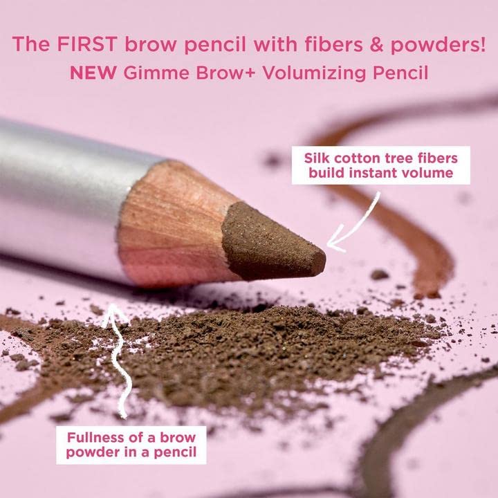 Benefit Gimme Brow+ Volumizing Pencil #05 Warm Black Brown 0.042 Ounce - Image 4