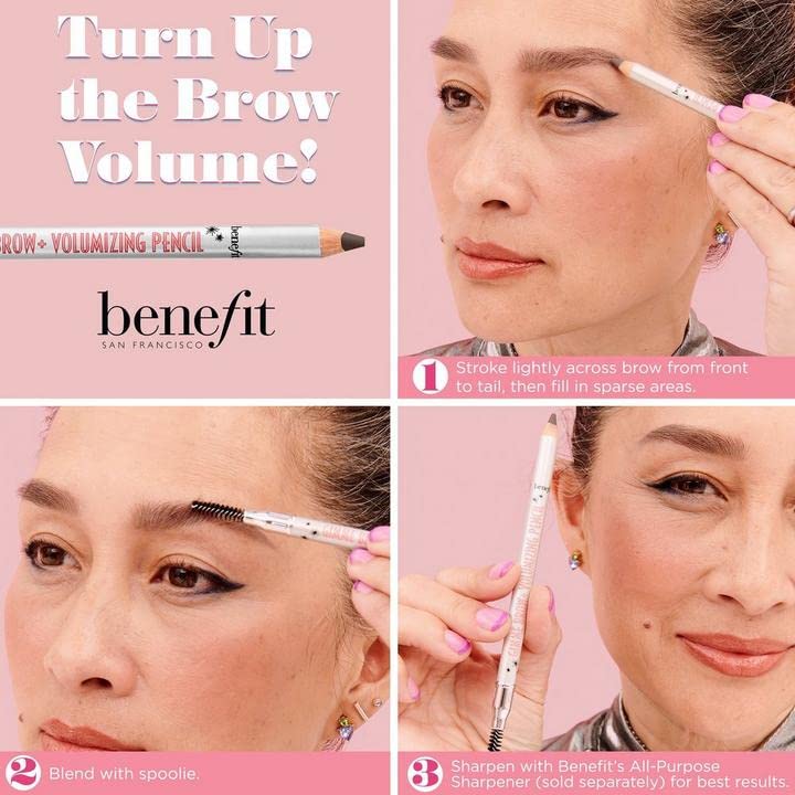 Benefit Gimme Brow+ Volumizing Pencil #4.5 Neutral Deep Brown 0.042 Ounce - Image 2