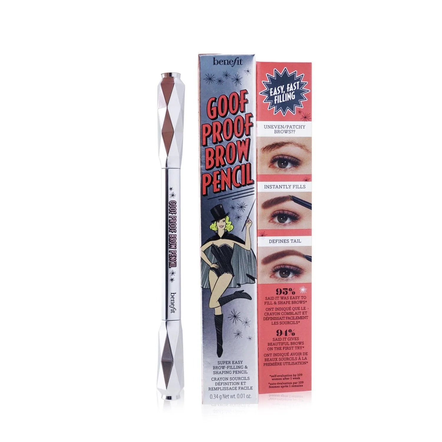 Benefit Goof Proof Brow Pencil #3.75 Warm Medium Brown, 0.01 Ounce - Image 9