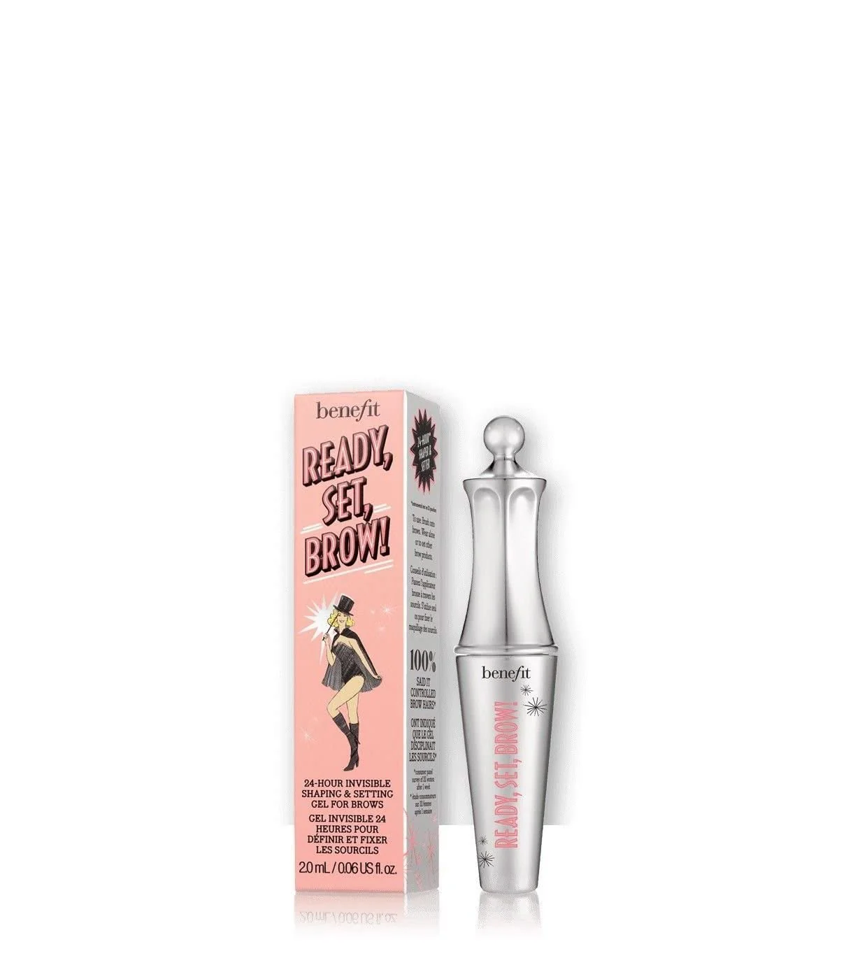 Benefit Ready Set Brow 24 Hour Invisible Shaping and Setting Clear Gel for Brows, 0.23 Ounce - Image 2