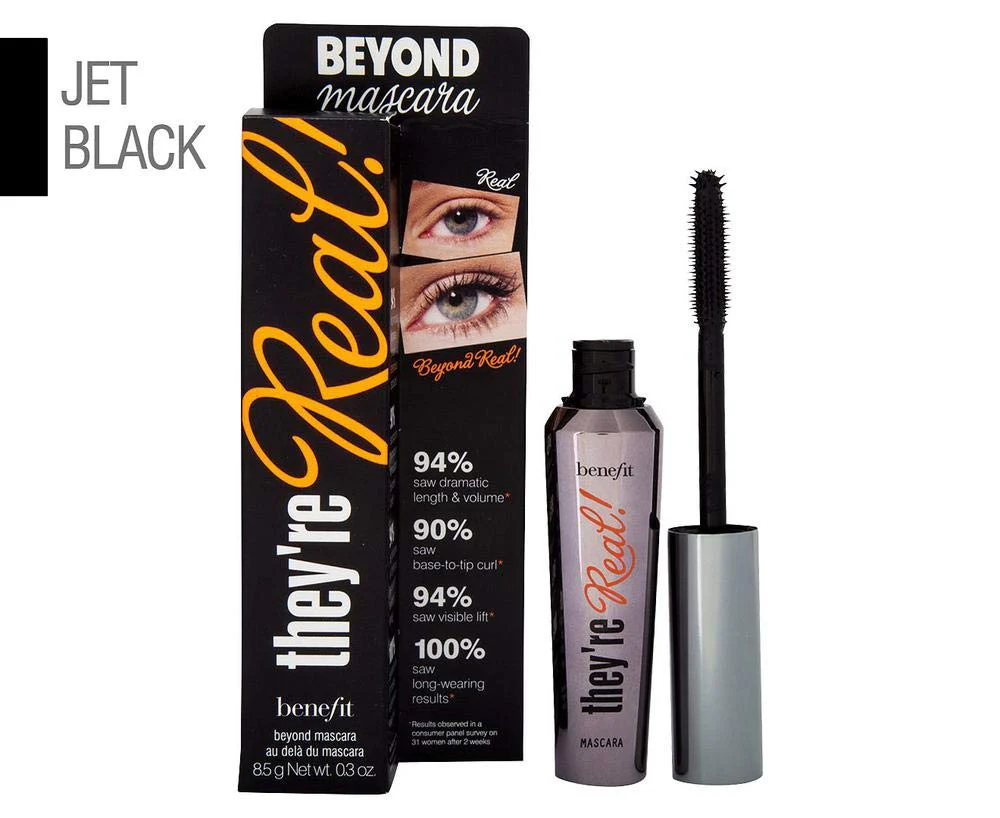 Benefit They're Real! Mascara, Beyond Black, 0.3 Ounce - Image 2