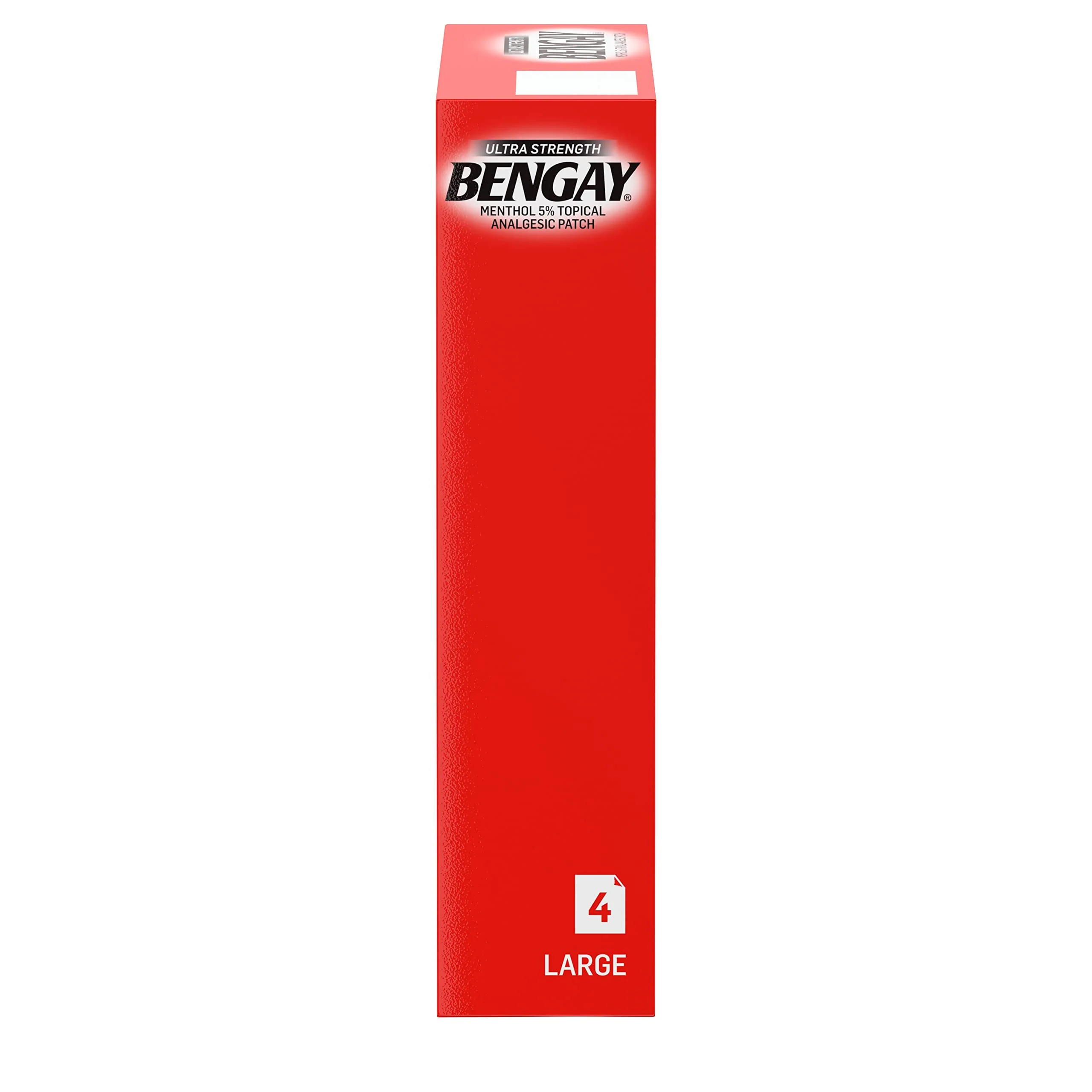 BENGAY Ultra Strength Pain Relieving Patches Large Size 4 Each (Pack of 5) - Image 4