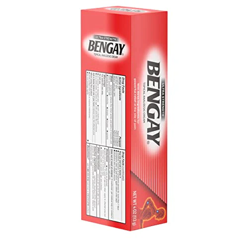 Bengay Ultra Strength Topical Pain Relief Cream, Non-Greasy Topical Analgesic for Minor Arthritis, Muscle, Joint and Back Pain, Camphor, Menthol and Methyl Salicylate, 4 OZ - Image 18