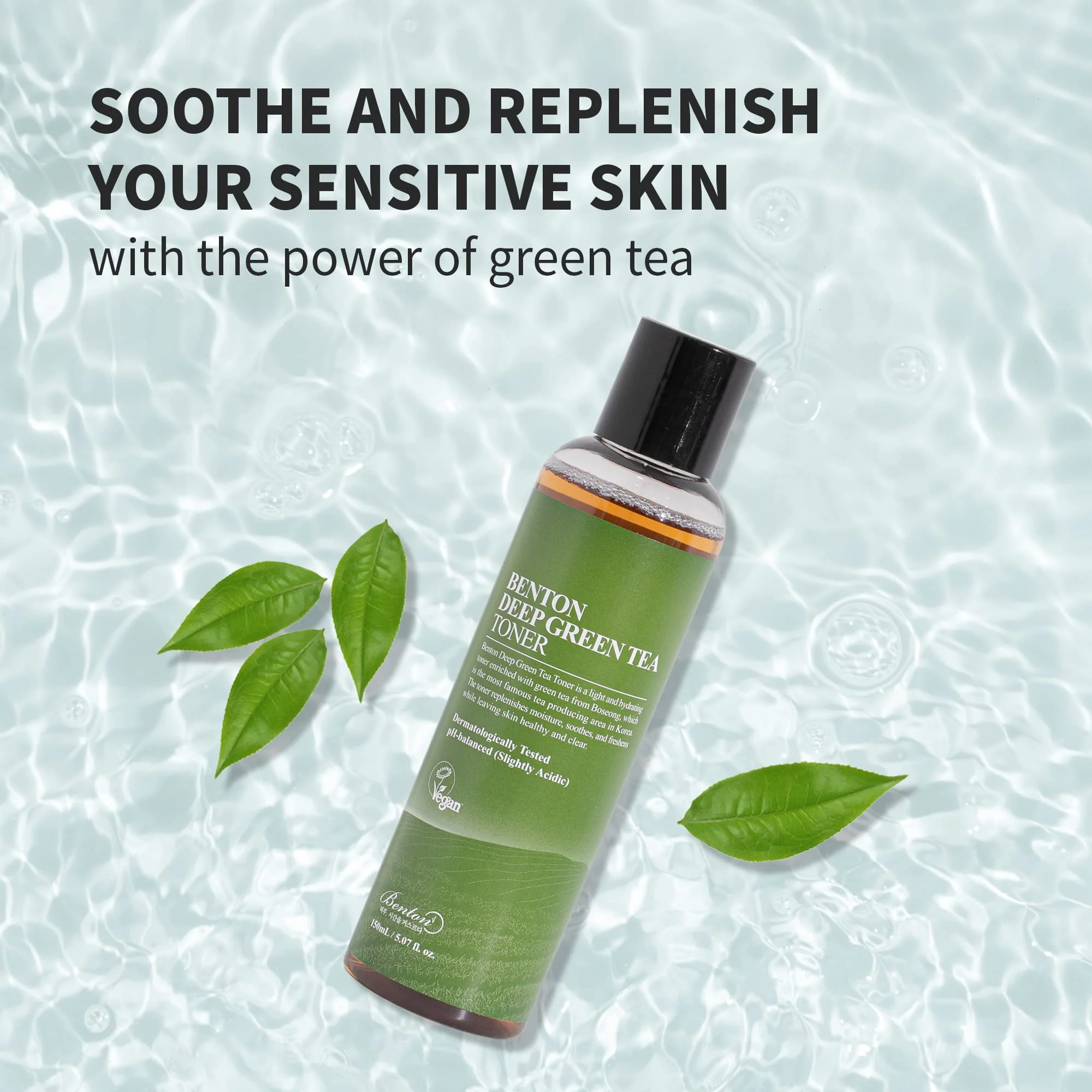 BENTON Deep Green Tea Toner - 150ml (5.07 fl.oz) for Face, Sensitive & Oily Skin - Image 7