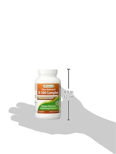 Best Naturals B-100 Complex for adults, 120 Tablets - Image 4