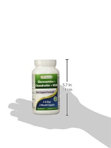 Best Naturals Glucosamine Chondroitin and MSM (Non-GMO) - Promotes Joint Health - 180 Count - Image 4