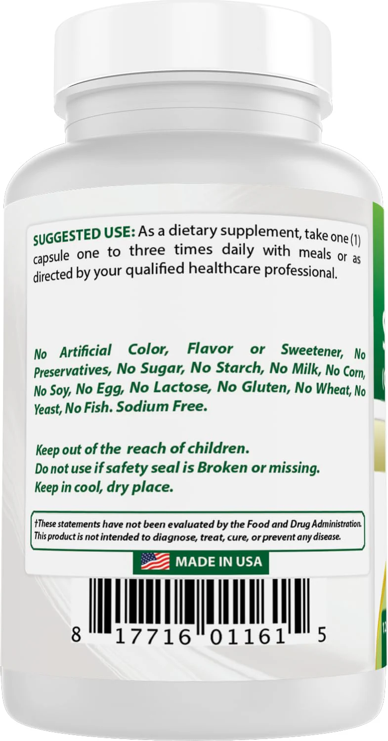 Best Naturals Gymnema Sylvestre Extract 500 mg 120 Vegetarian Capsules - Contains Minimum of 25% Gymnemic Acid (Pack of 2) - Image 2