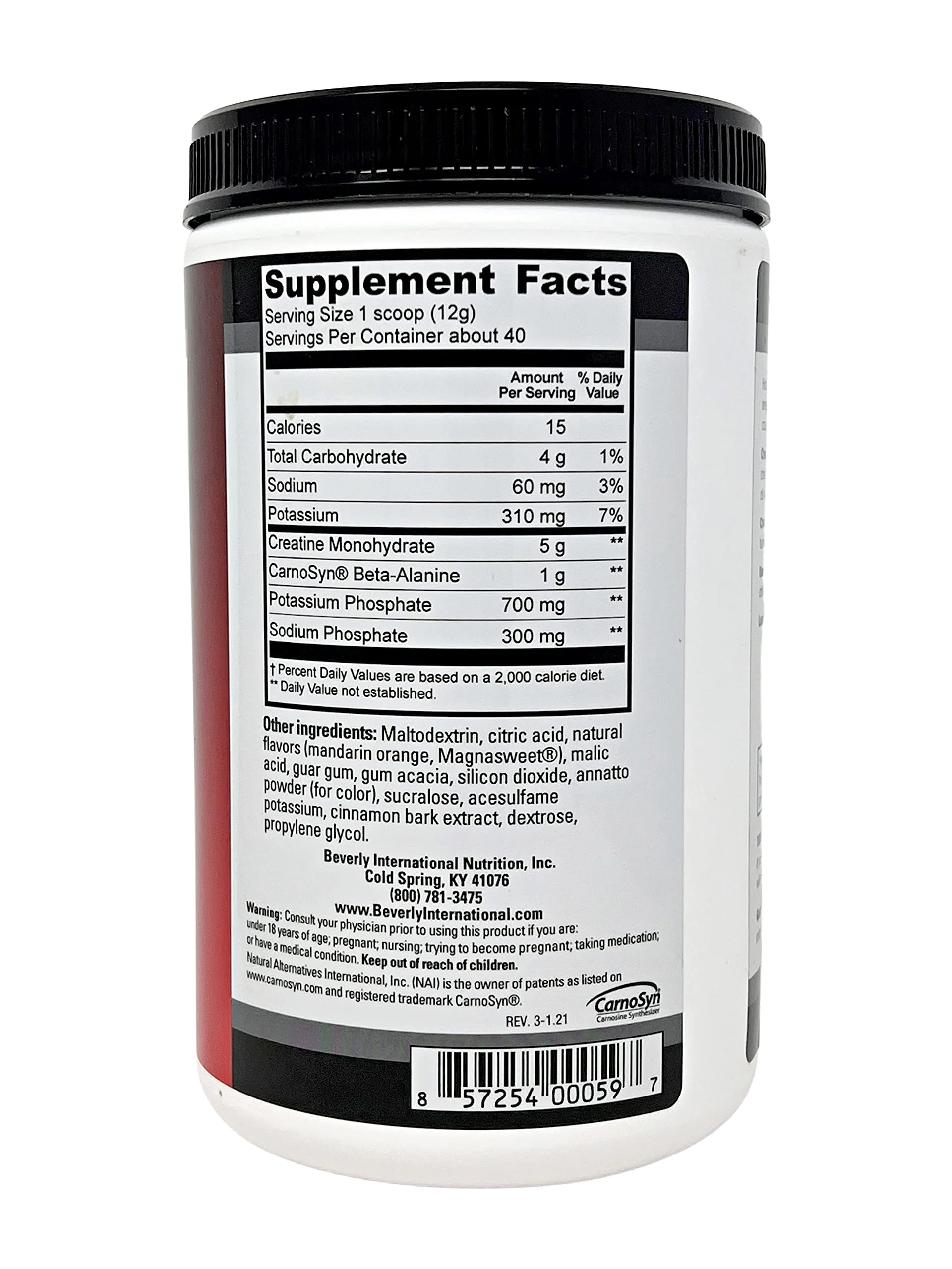 Beverly International Creatine Select with Phosphates, 40 Servings. A Fail-Proof Creatine Monohydrate Formula. Boost Muscle Size, Strength, Endurance and Recovery. for Men and Women. Tastes Like Tang - Image 9
