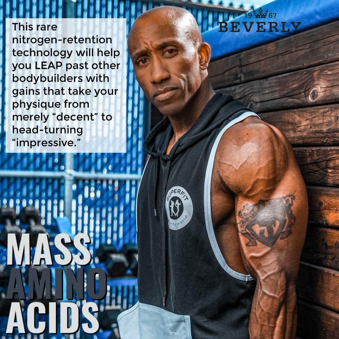 Beverly International Mass Amino Acids, 500 Tabs. Use Pre-Post Workout, with Meals, Essential for Muscle Recovery and Repair. Complete Amino Acid Profile - Image 2
