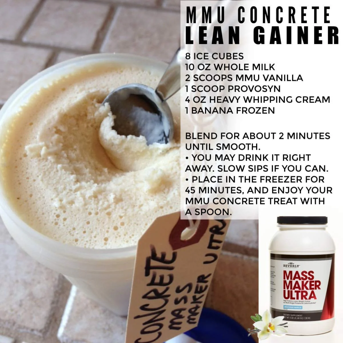 Beverly International Mass Maker Ultra Chocolate, 14 Servings, 3lb. Build Lean Mass Like a Pro. Milk Protein Isolate, Whey Protein Isolate + Egg. MCT Oil. Clean Carbs, Great Taste - Image 2