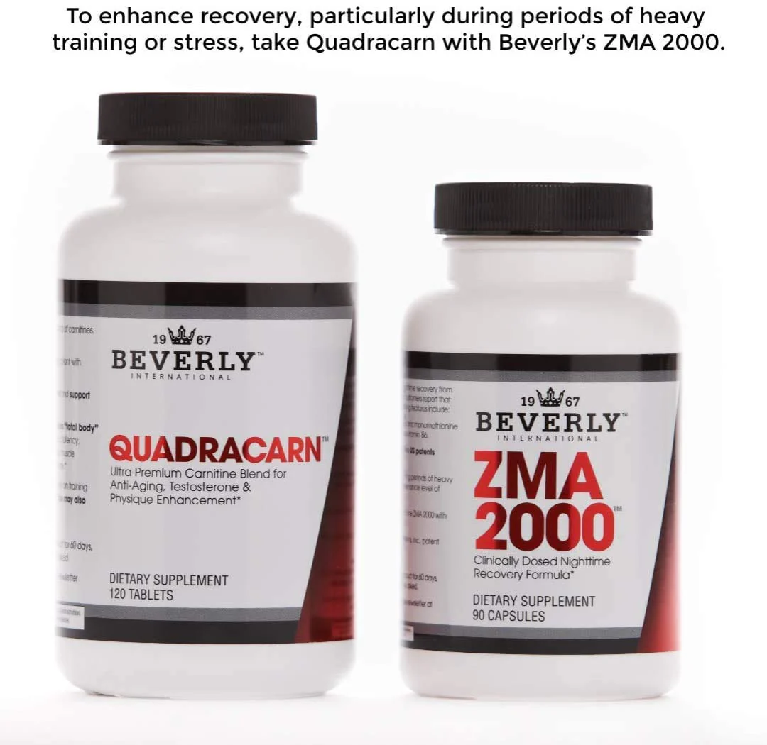 Beverly International Quadracarn 4X-Potency, Lab Tested Ultra-Premium Carnitine Blend for Fat Loss, Muscle Definition, Metabolism, Mood, Energy Boost, Anti-Aging, Brain Function. 120 Tablets. - Image 4