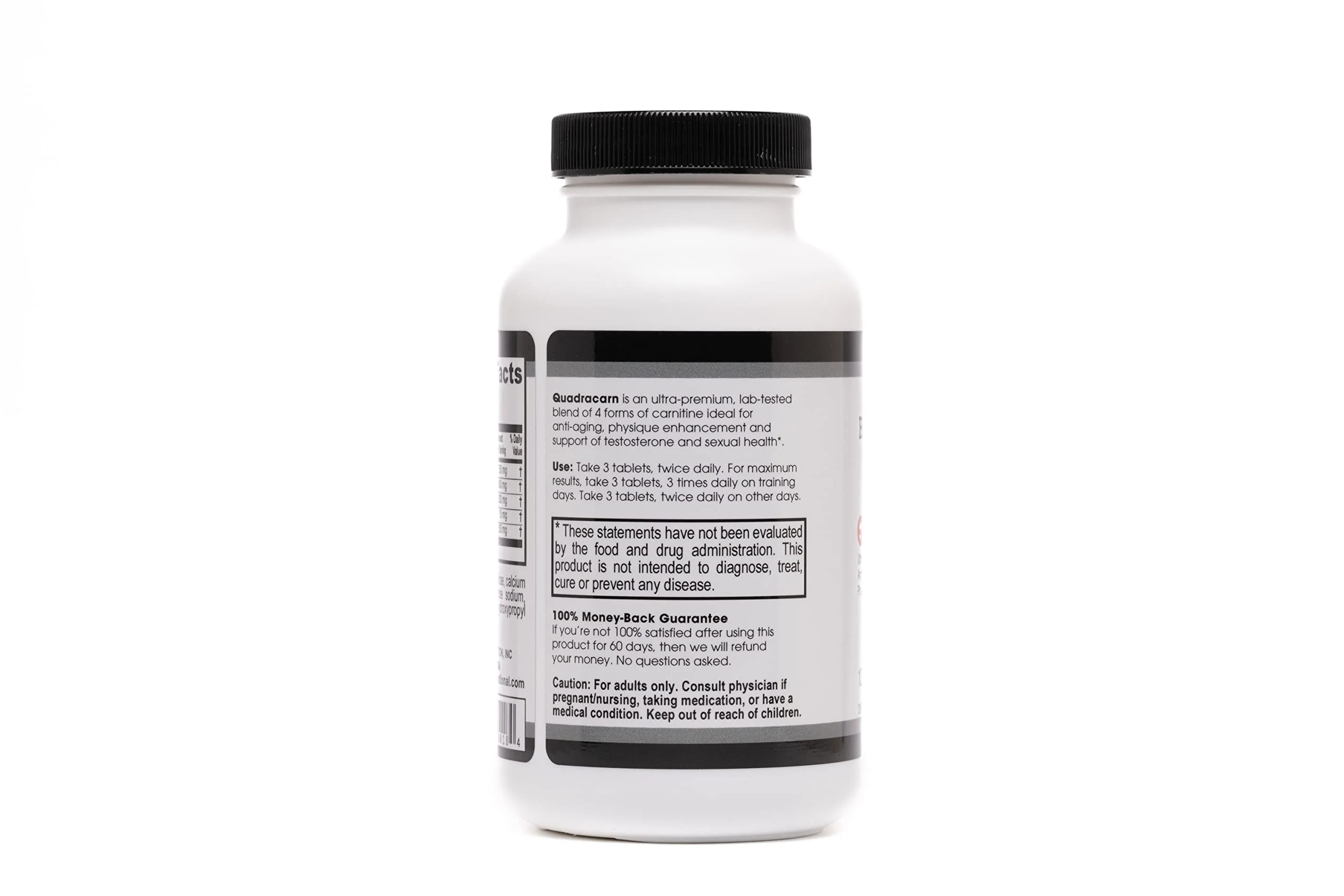 Beverly International Quadracarn 4X-Potency, Lab Tested Ultra-Premium Carnitine Blend for Fat Loss, Muscle Definition, Metabolism, Mood, Energy Boost, Anti-Aging, Brain Function. 120 Tablets. - Image 6