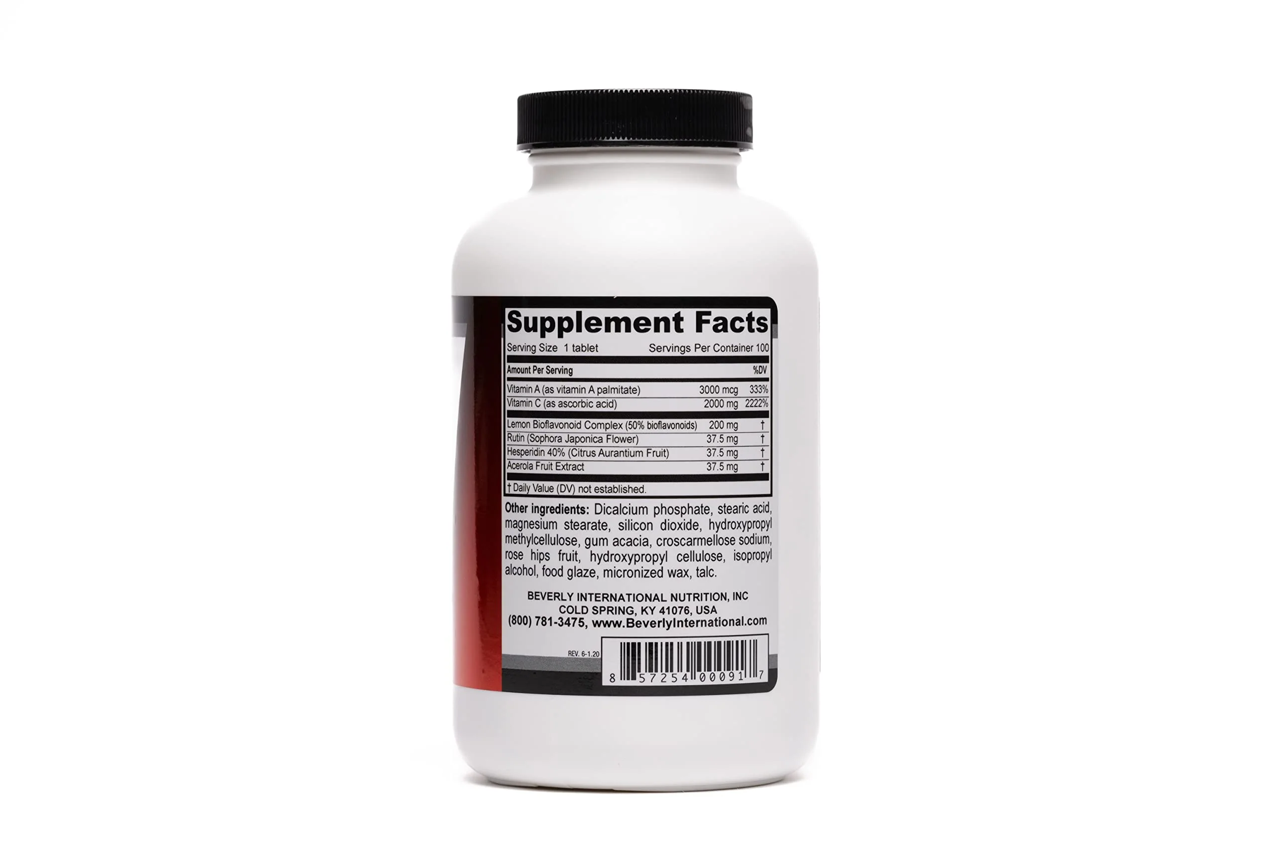 Beverly International Ultra-C, 100 Sustained-Release Vitamin C Tabs. Ideal for Overall Wellness and Recovery. Pharmaceutical Grade, Boost Your C - Image 3