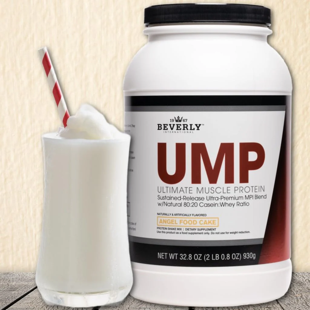Beverly International UMP Protein Powder, Angel Food Cake. Unique Whey-Casein Ratio Builds Lean Muscle. Easy to Digest. No Bloat. (32.8 oz) 2lb .8 oz - Image 4