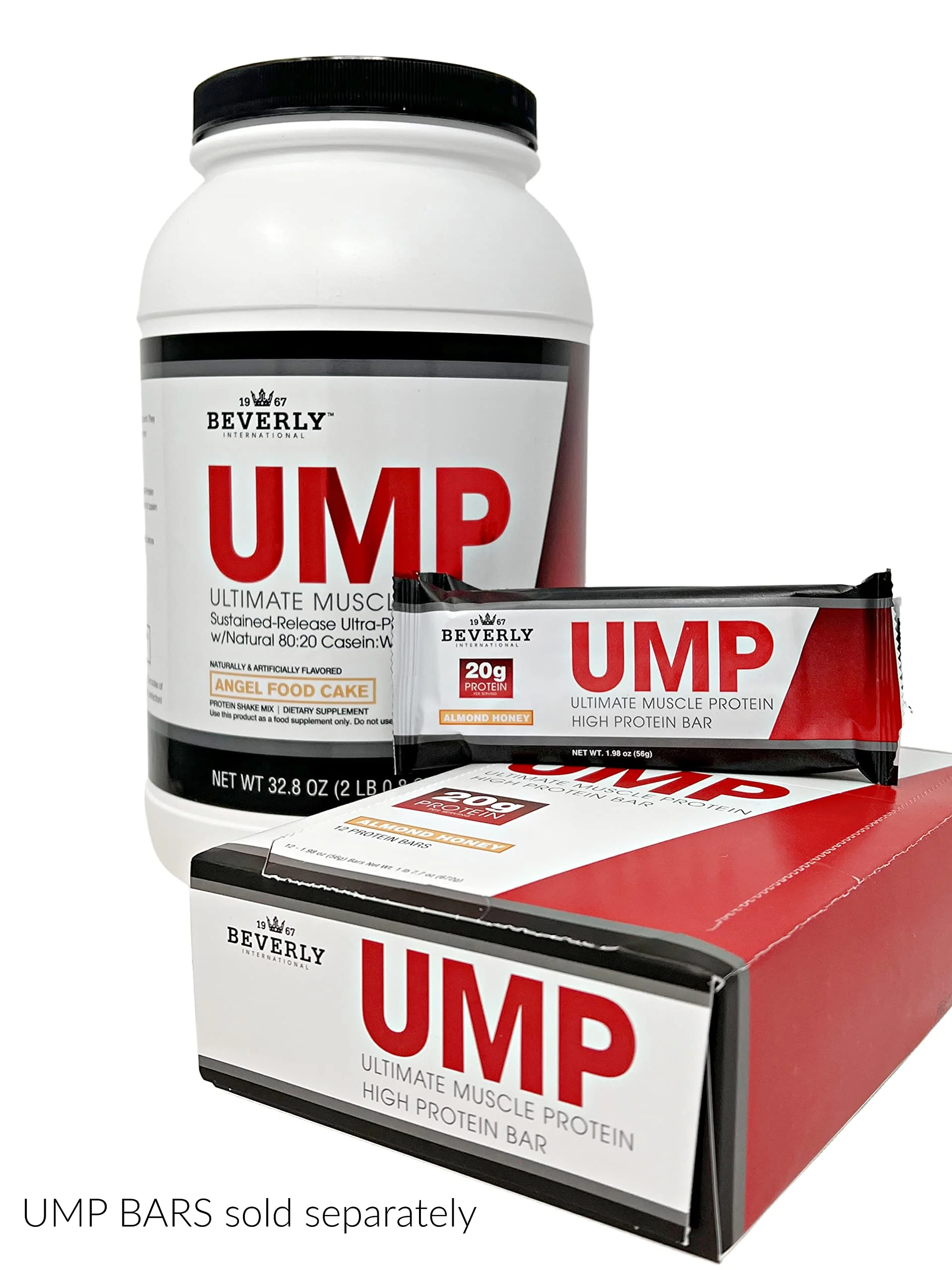 Beverly International UMP Protein Powder, Angel Food Cake. Unique Whey-Casein Ratio Builds Lean Muscle. Easy to Digest. No Bloat. (32.8 oz) 2lb .8 oz - Image 9