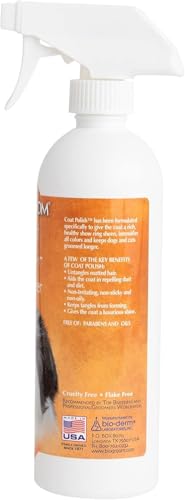 Bio-Groom Coat Polish Dog Spray – Scented Dog Bathing Supplies, Puppy Wash, Cat & Dog Grooming Supplies for Sensitive Skin, Cruelty-Free, Made in USA, Tearless Dog Products – 16 fl oz 1-Pack - Image 4