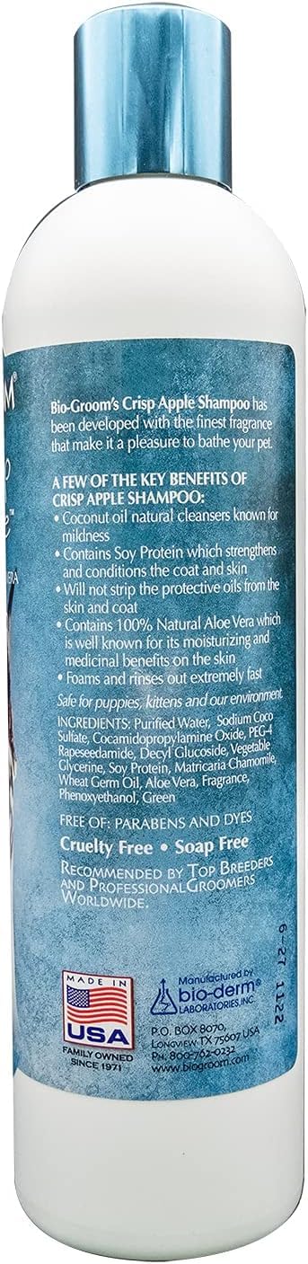 Bio-Groom Crisp Apple Dog Shampoo - Natural Scent Pet Shampoo, Aloe Vera, Chamomile, Cat & Dog Bathing Supplies, Puppy Wash, Cruelty-Free, Made in USA, Quick Rinse Cat Shampoo - 12 fl oz 1-Pack - Image 4