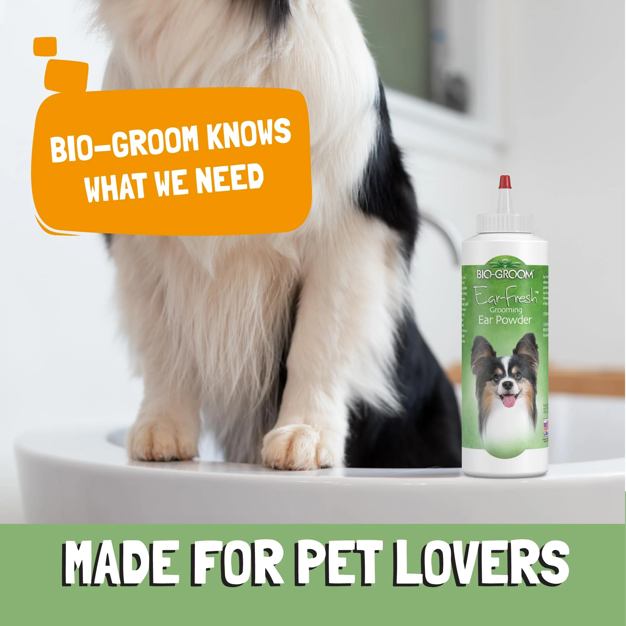 Bio-Groom Ear-Fresh Dog Grooming Ear Powder - Cleaning And Grooming Products For Cats & Dogs, Pet Bathing Supplies, Puppy Wash, Cruelty-Free, Made In Usa, Powder For Animals - 85 G 1-Pack - Image 3