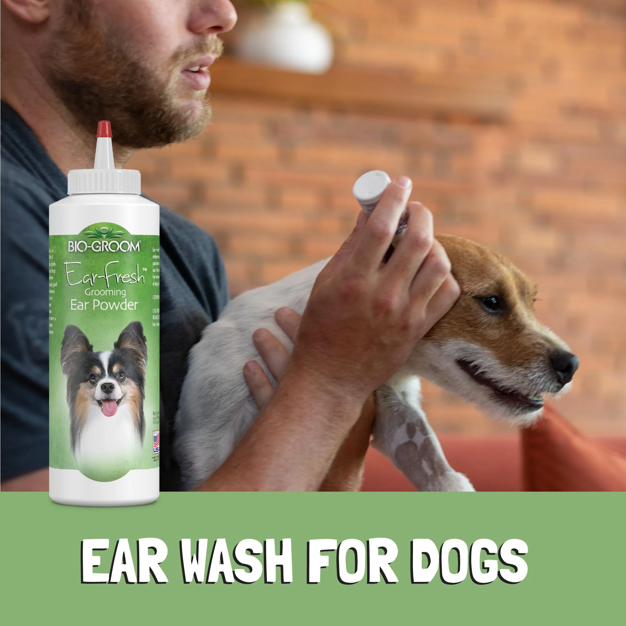 Bio-Groom Ear-Fresh Dog Grooming Ear Powder - Cleaning And Grooming Products For Cats & Dogs, Pet Bathing Supplies, Puppy Wash, Cruelty-Free, Made In Usa, Powder For Animals - 85 G 1-Pack - Image 4