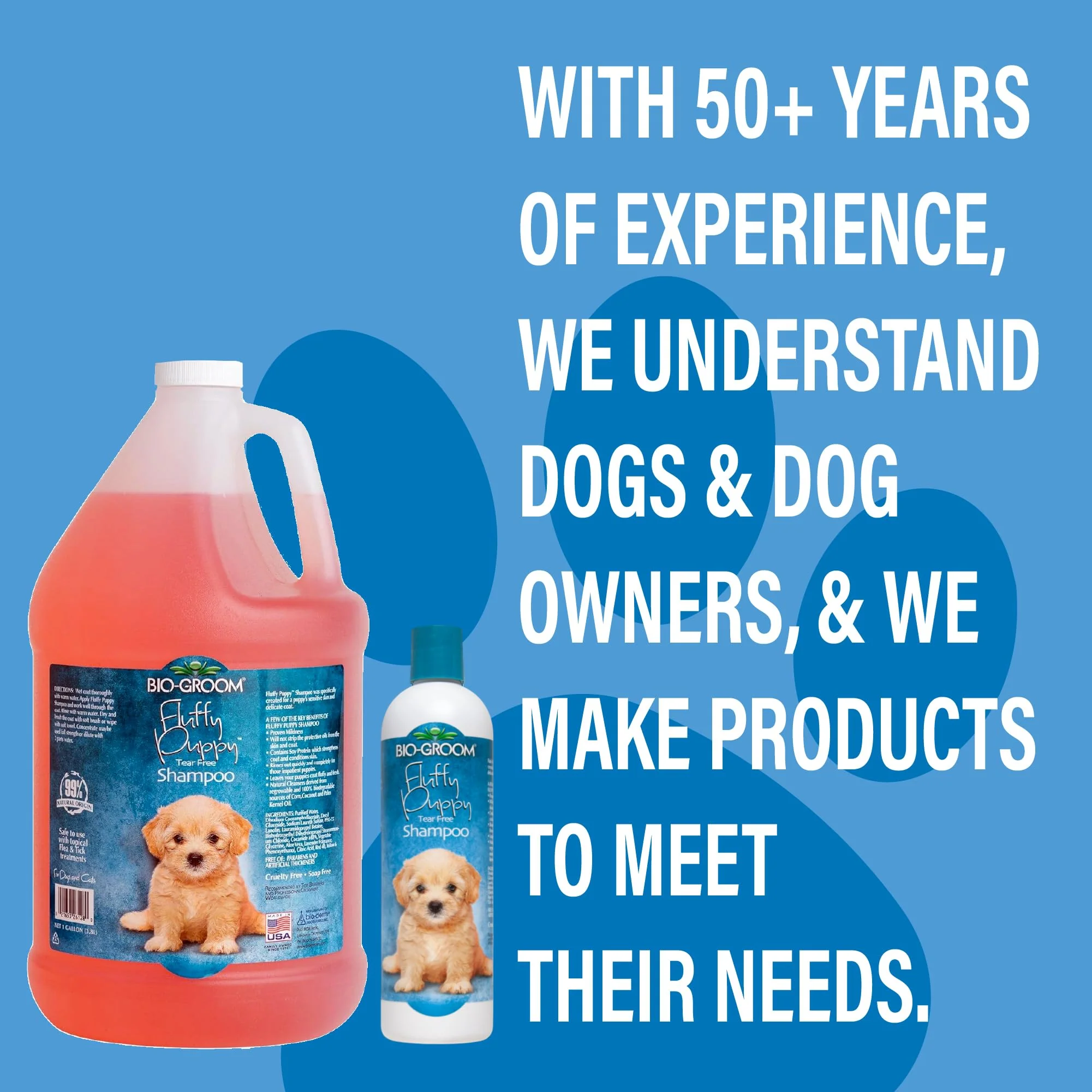 Bio-Groom Fluffy Puppy Tear-Free Shampoo – Dog Bathing Supplies, Puppy Shampoo, Cat & Dog Grooming Supplies for Sensitive Skin, Cruelty-Free, Made in USA, Tearless Dog Products – 12 fl oz 1-Pack - Image 4