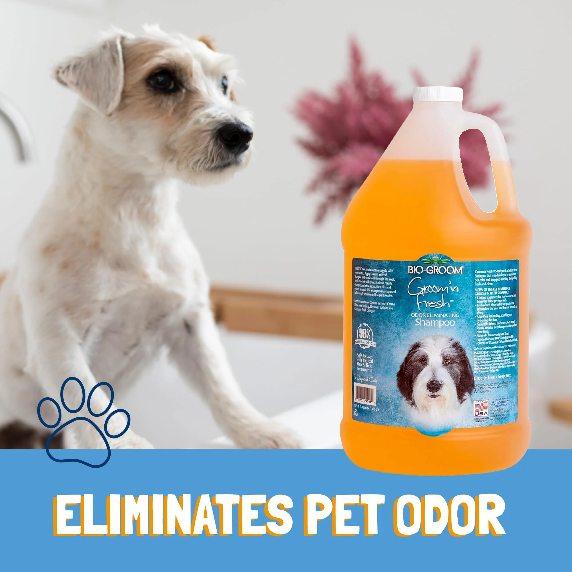 Bio-Groom Groom'n Fresh Dog Shampoo - Odor Eliminating, Dog Bathing Supplies, Puppy Wash, Cat Grooming Supplies, Cruelty-Free, Product Made in USA - 12 fl oz 1-Pack - Image 5