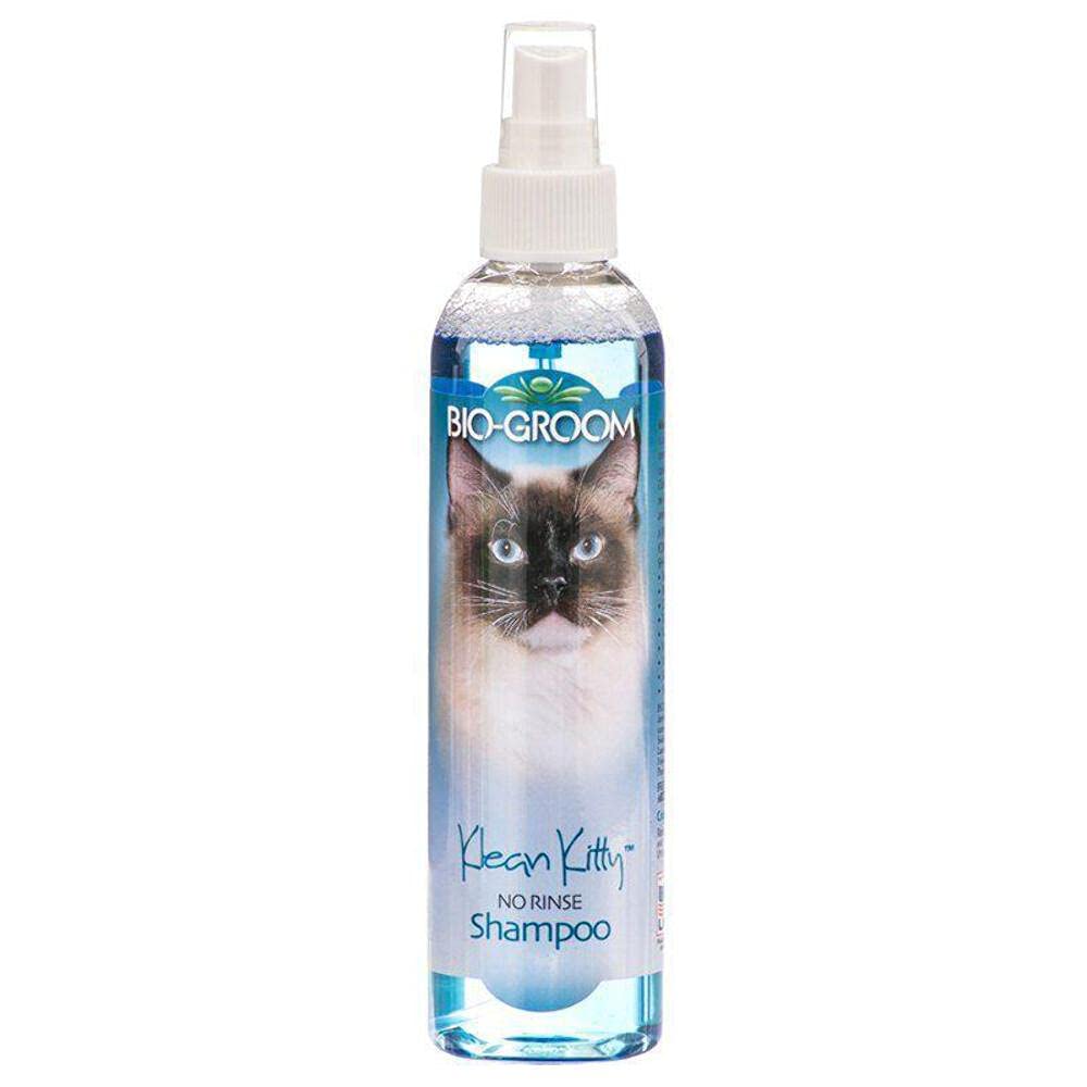 Bio-Groom Klean Kitty Waterless Shampoo for Cats – No-Rinse Formula, Kitten & Pet Grooming Spray, Cruelty-Free, Made in USA, 8 fl oz (1-Pack)