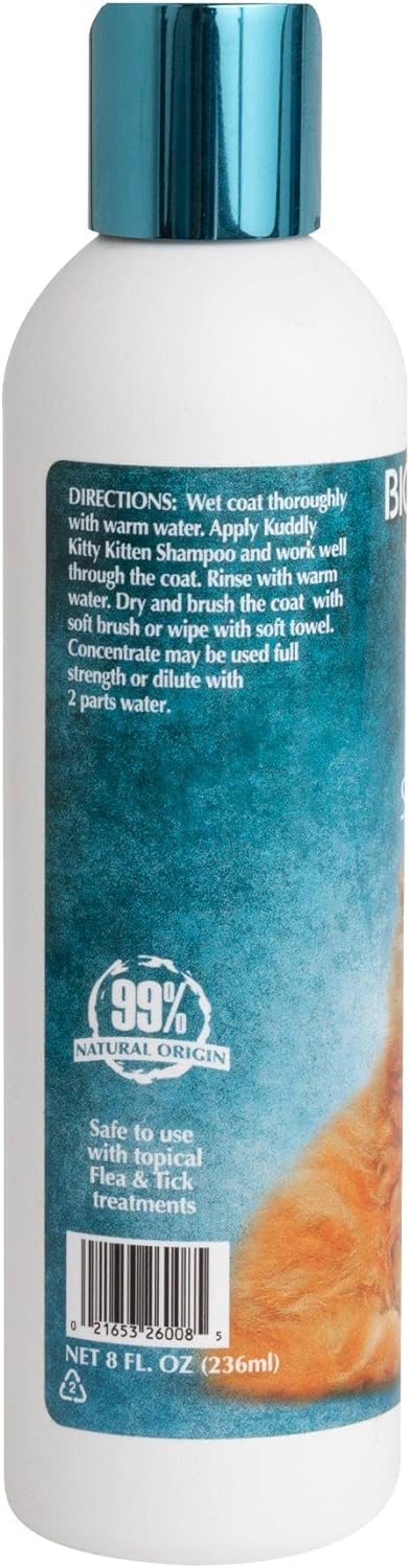 Bio-Groom Kuddly Kitty Shampoo - Tearless, Gentle Kitten Shampoo, Soap-Free, Cat Bathing Supplies, Quick Rinse, Cat & Kitten Grooming Supplies, Cruelty-Free, Made in USA - 8 fl oz 1-Pack - Image 4