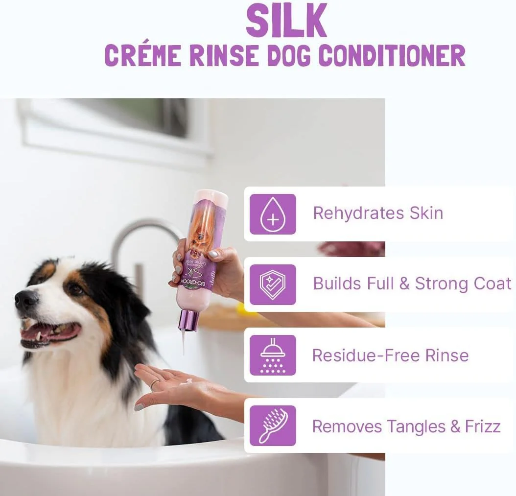 Bio-Groom Silk Creme Rinse Dog Conditioner - Conditioner for Dogs & Puppy, Hair Detangler - 12 Fl Oz 1-Pack - Image 5