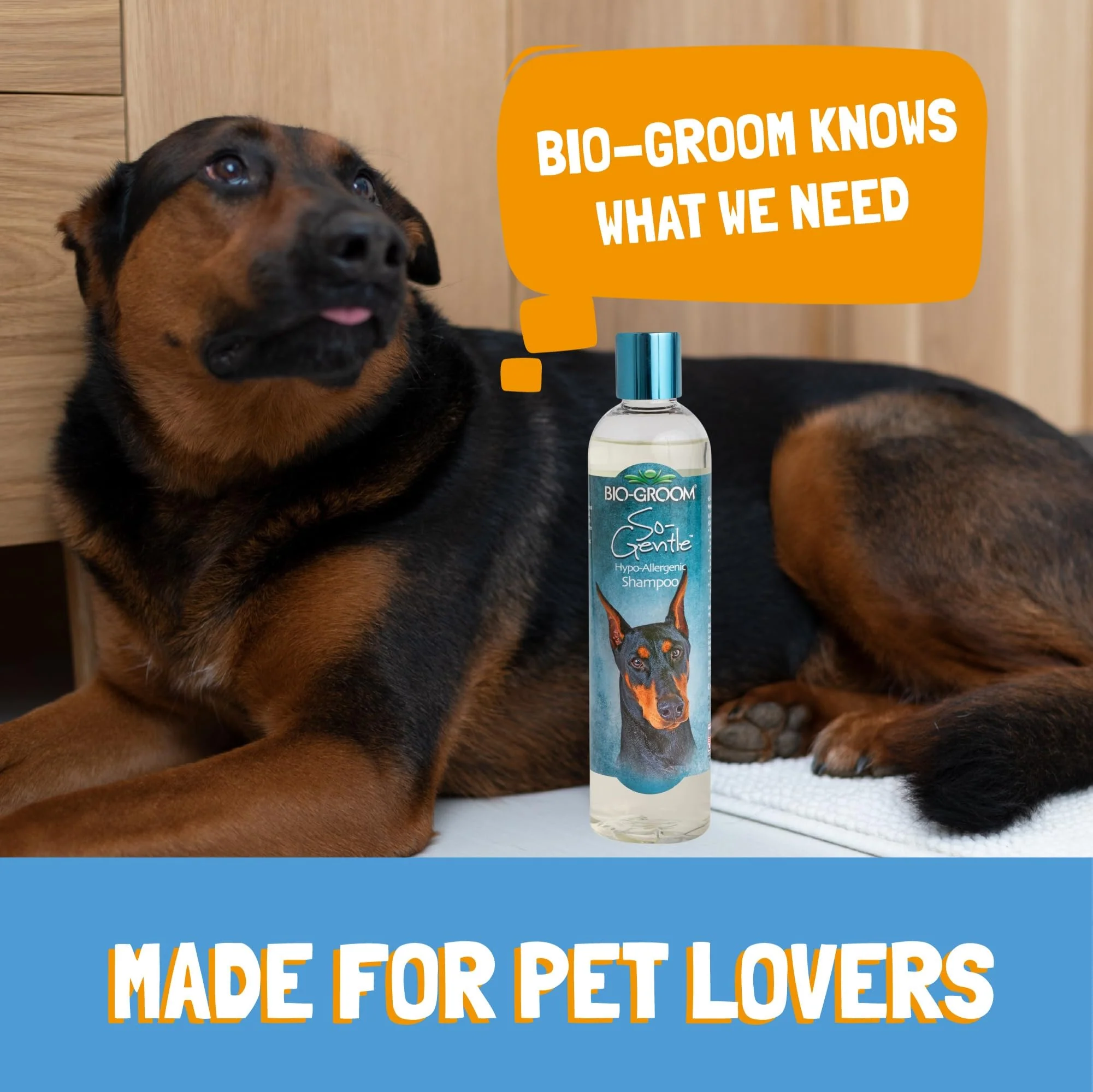 Bio-Groom So-Gentle Hypoallergenic Dog Shampoo - Tearless, Cat & Dog Bathing Supplies, Puppy Shampoo for Gentle Skin, Cruelty-Free, Made in USA, Tear-Free Dog Products - 12 fl oz 1-Pack - Image 6