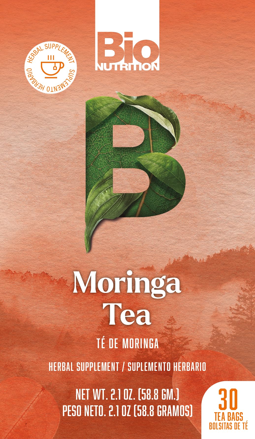 Bio Nutrition Moringa Tea Bags, 30 Count - Image 2