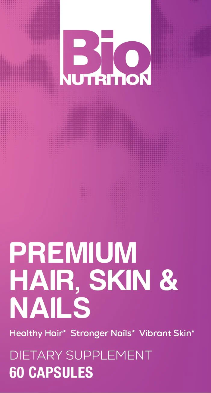 Bio Nutrition Premium Hair, Skin & Nails, 60 Capsules - Image 5
