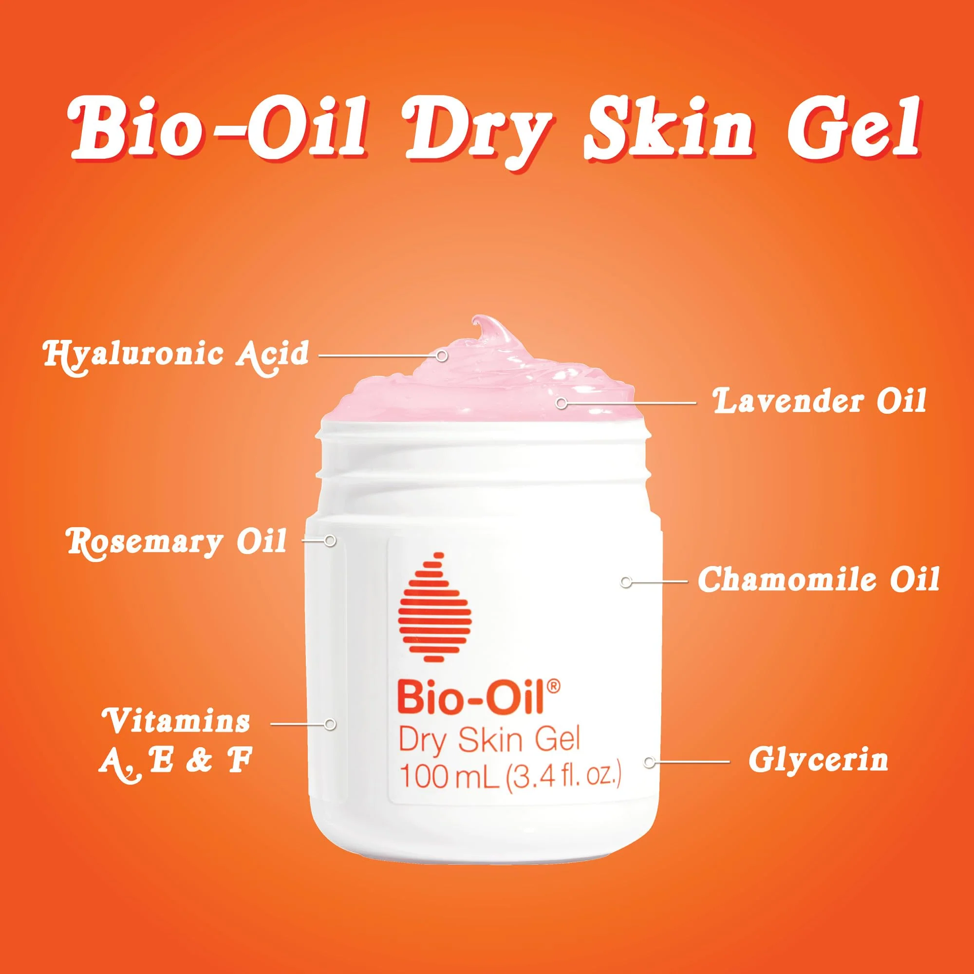 Bio-Oil Dry Skin Gel, Face and Body Moisturizer, Fast Absorbing Hydration, with Soothing Emollients and Vitamin B3, Non-Comedogenic, 3.4 Oz - Image 5