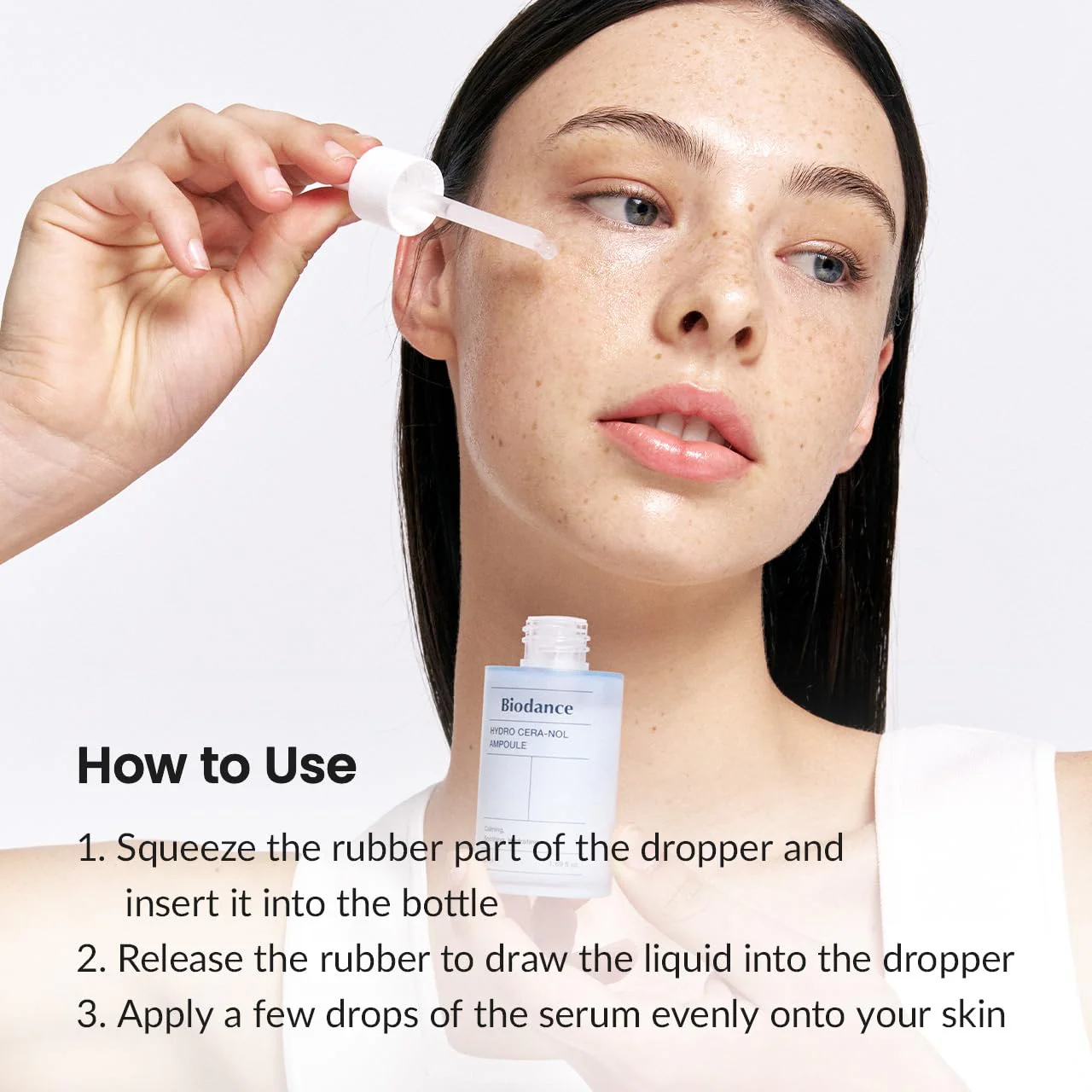 Biodance Hydro Cera-nol Ampoule, Intensive Moisturizing Serum, Deep Hydration & Soothing with Panthenol, Redness Reducing Serum, 1.69 fl. oz (50ml) - Image 3
