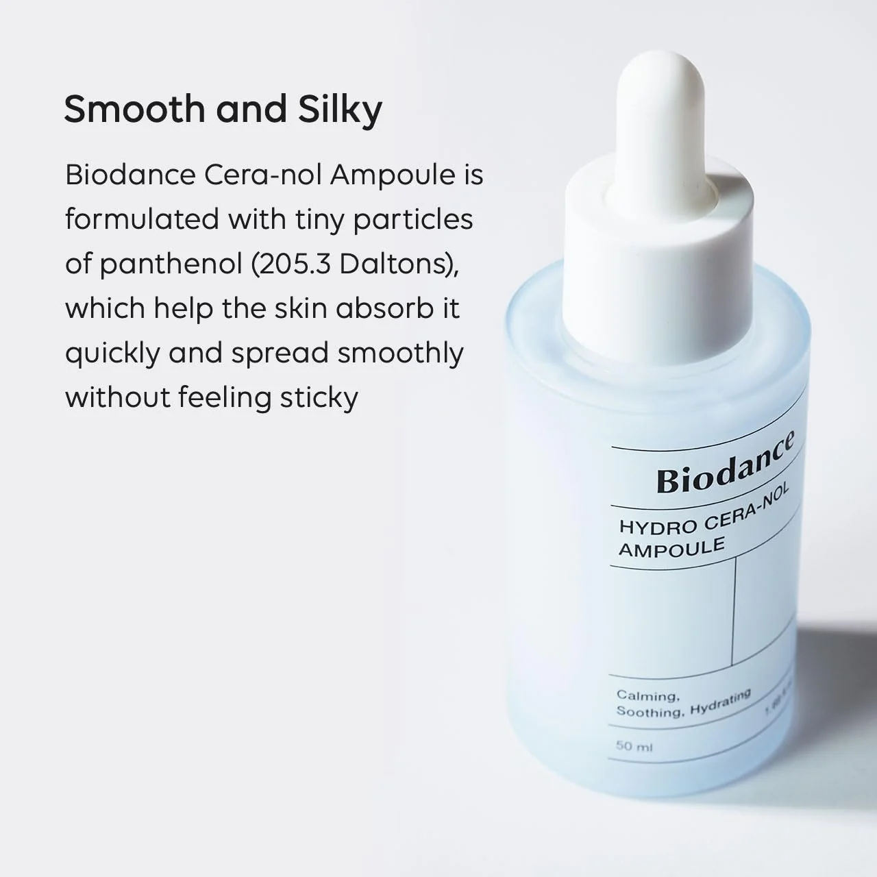 Biodance Hydro Cera-nol Ampoule, Intensive Moisturizing Serum, Deep Hydration & Soothing with Panthenol, Redness Reducing Serum, 1.69 fl. oz (50ml) - Image 5