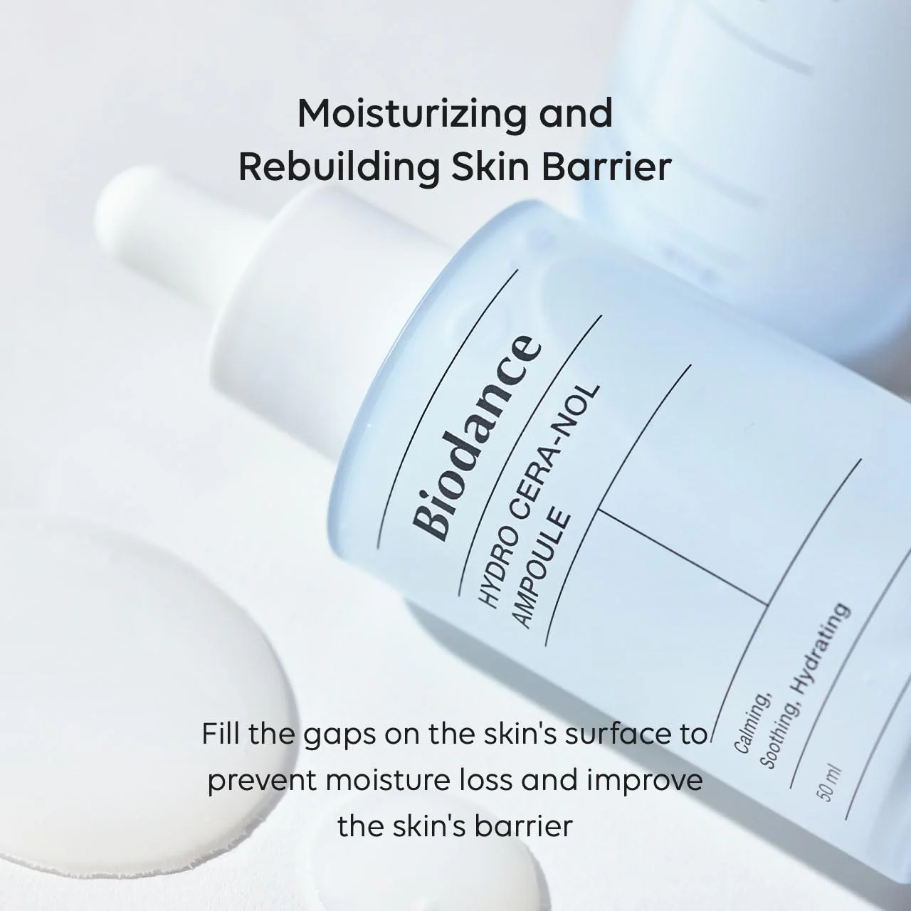 Biodance Hydro Cera-nol Ampoule, Intensive Moisturizing Serum, Deep Hydration & Soothing with Panthenol, Redness Reducing Serum, 1.69 fl. oz (50ml) - Image 6