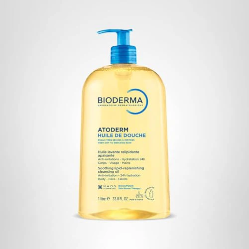 Bioderma Atoderm Shower Oil, Cleansing Oil For Face & Body, Nourishing Cleansing Oil For Dry to Atopic Sensitive Skin For Softer & Smooth Skin For Your Whole Family - Image 2