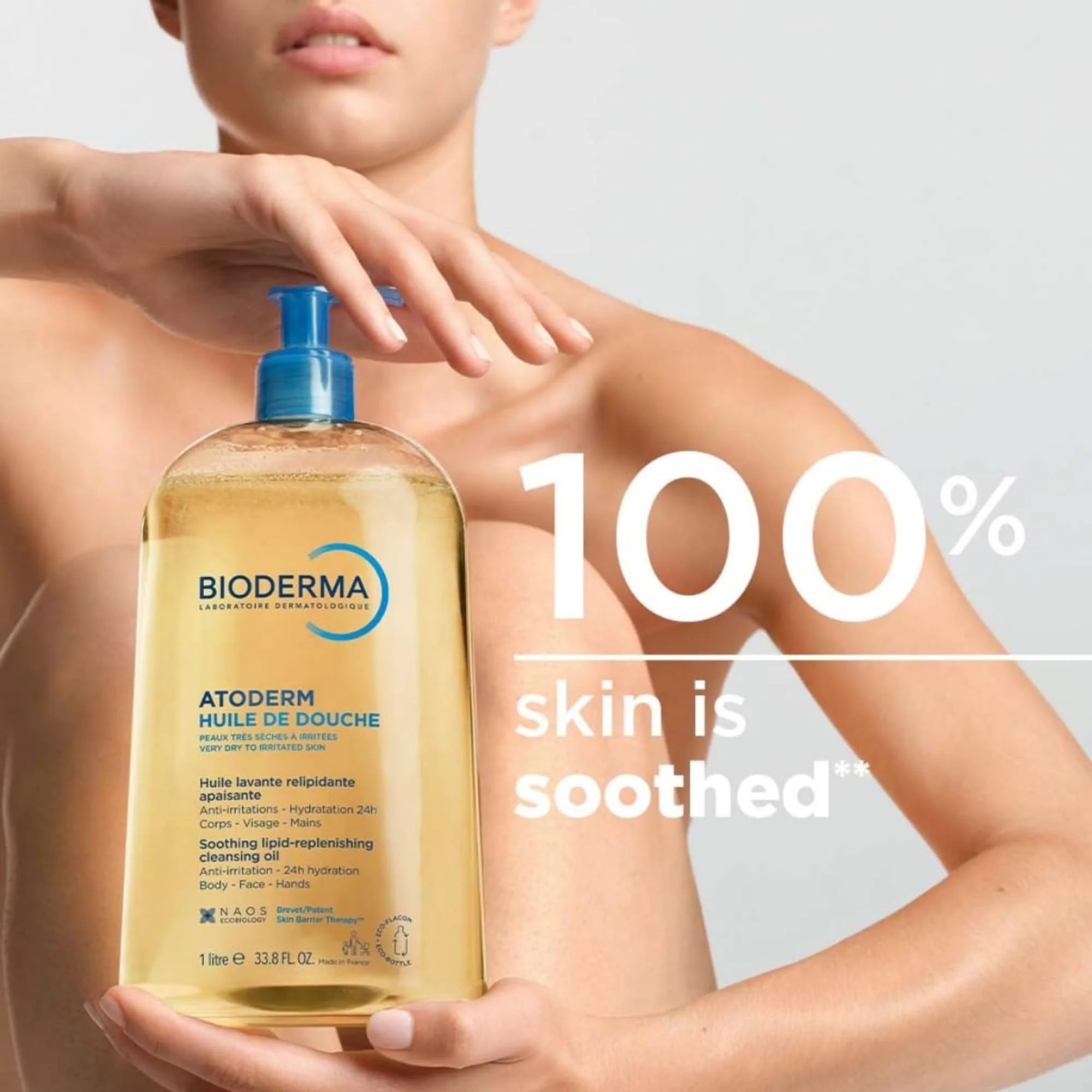 Bioderma Atoderm Shower Oil, Cleansing Oil For Face & Body, Nourishing Cleansing Oil For Dry to Atopic Sensitive Skin For Softer & Smooth Skin For Your Whole Family - Image 6