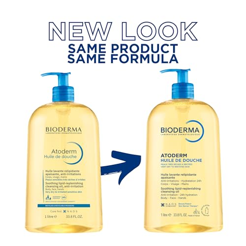 Bioderma Atoderm Shower Oil, Cleansing Oil For Face & Body, Nourishing Cleansing Oil For Dry to Atopic Sensitive Skin For Softer & Smooth Skin For Your Whole Family - Image 9
