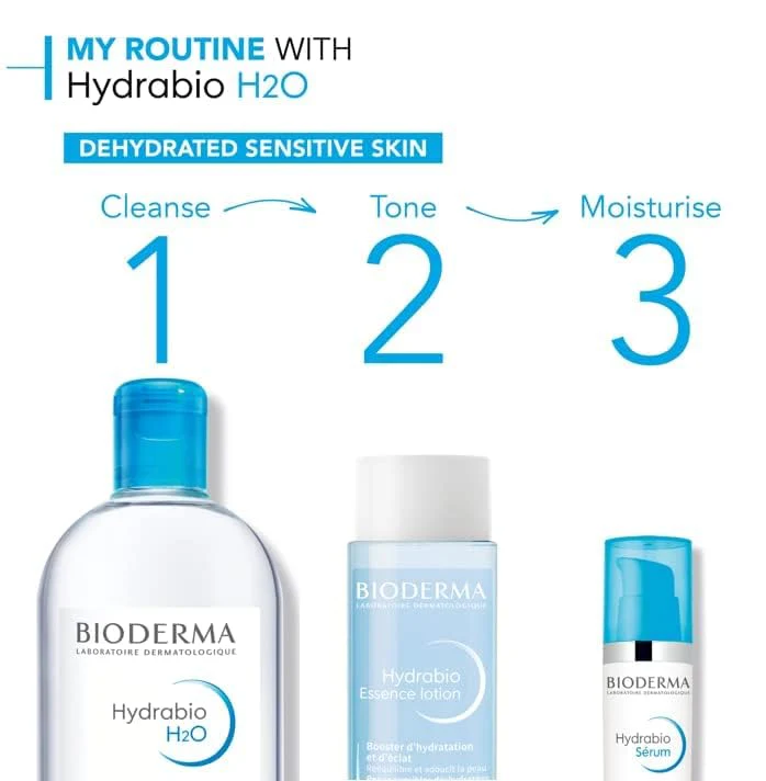 Bioderma - Hydrabio H2O - Micellar Water - Cleansing and Make-Up Removing - for Dehydrated Sensitive Skin , 16.91 Fl Oz (Pack of 1) - Image 5