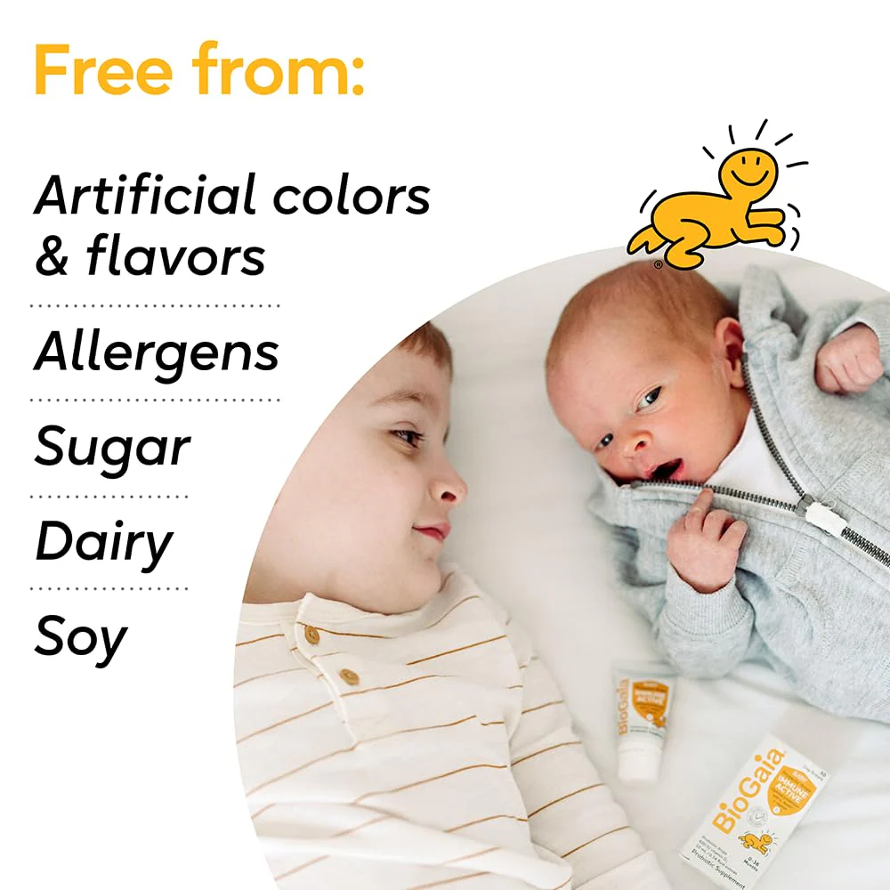 BioGaia Immune Active Baby Probiotic Drops + Vitamin D | for Babies & Toddlers 0-36 Months | Supports Digestive & Immune Health | Allergen, Dairy, Soy & Gluten Free | Backed by 30 Years of Research - Image 3