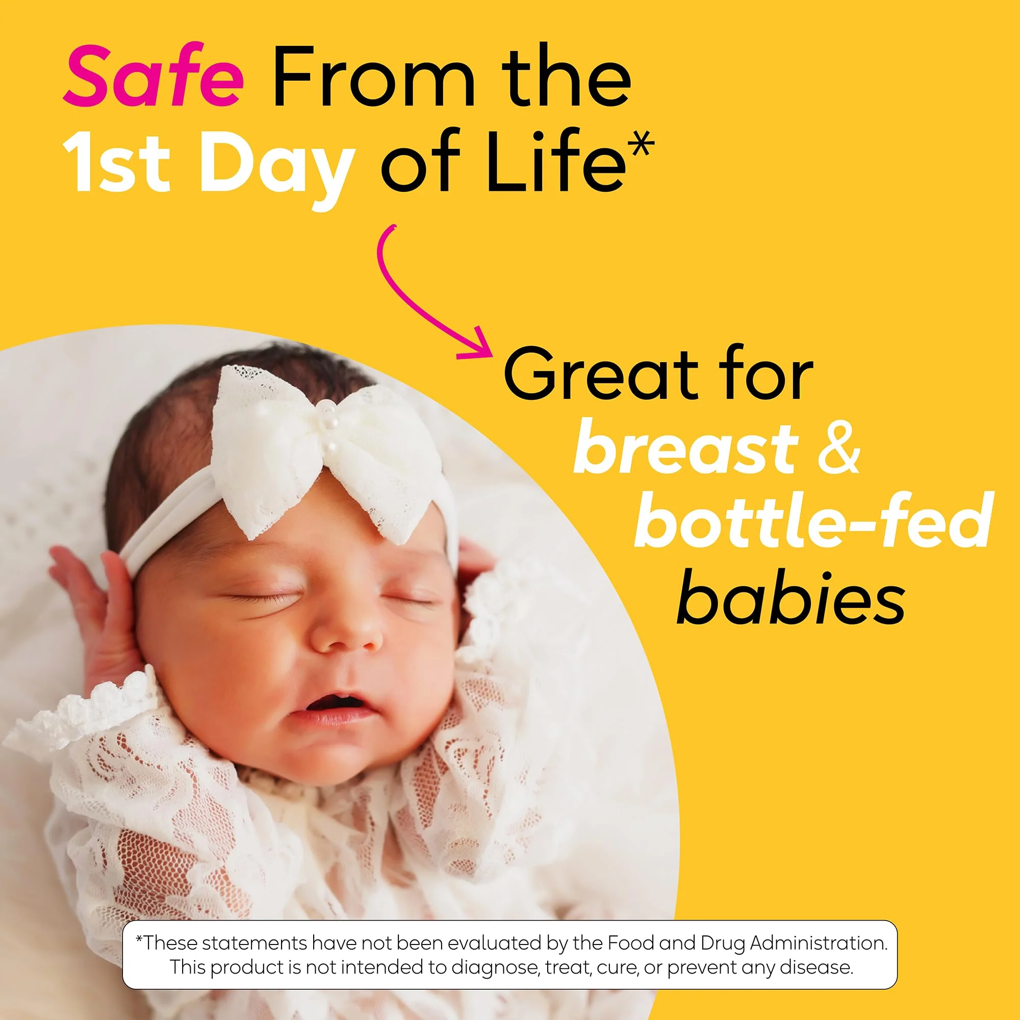 BioGaia Protectis Baby Probiotic Drops | Baby Essentials for Colic & Gas Relief | Safe for Newborns | Ease Crying, Fussing, Colic, Gas, Spit-ups & Constipation | No Dairy, Soy & Gluten | 5mL - Image 7