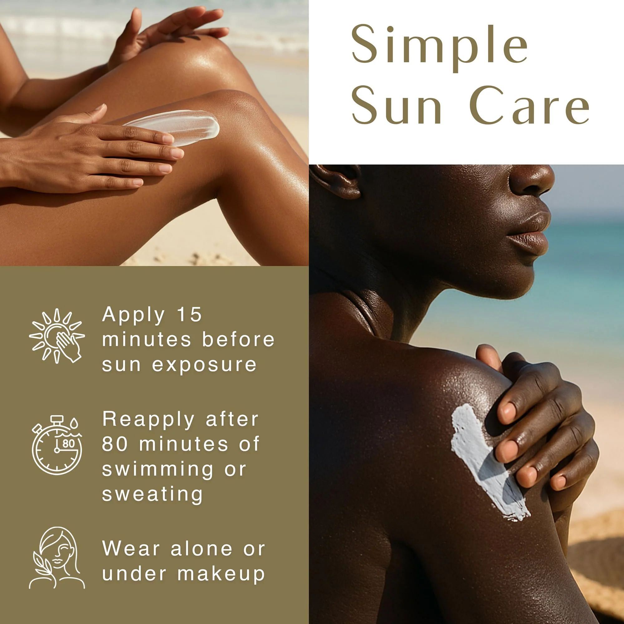 Black Girl Sunscreen SPF 30 for the Face & Body - Moisturizing Sun Protection, SPF 30, Sun Lotion for Women, Ultra Sheer, Travel Size, No White Cast for Melanin Rich Skin - 2 fl oz - Image 4